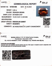 5.83/CT Natural Govt. Lab Certified Ceylonese Gomed-(1221)